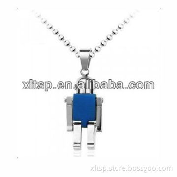 PD012 Blue Stainless Steel Robot Pendant